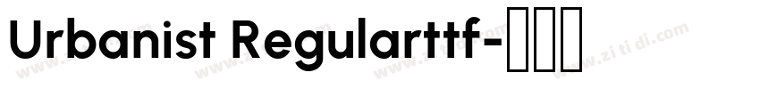 Urbanist Regularttf字体转换